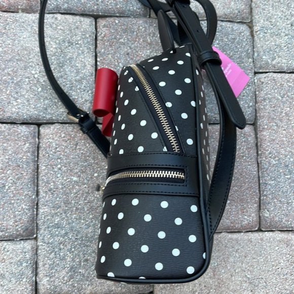 Kate Spade Disney X Kate Spade New York Minnie Dome Backpack Black Multi - Picture 13 of 16